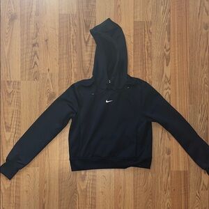 Nike Black Hoodie with White Swoosh
